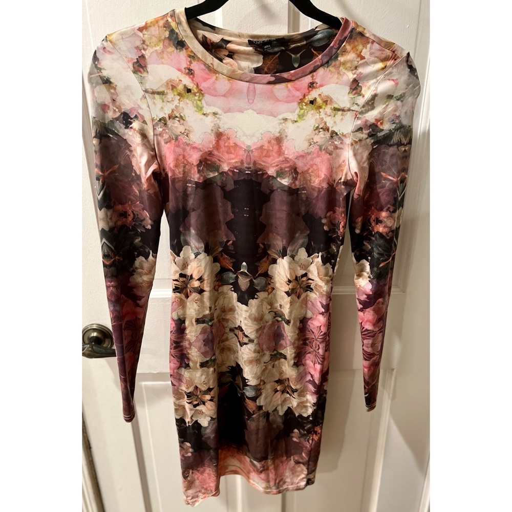 Topshop Long Sleeve Floral Dress Size 2